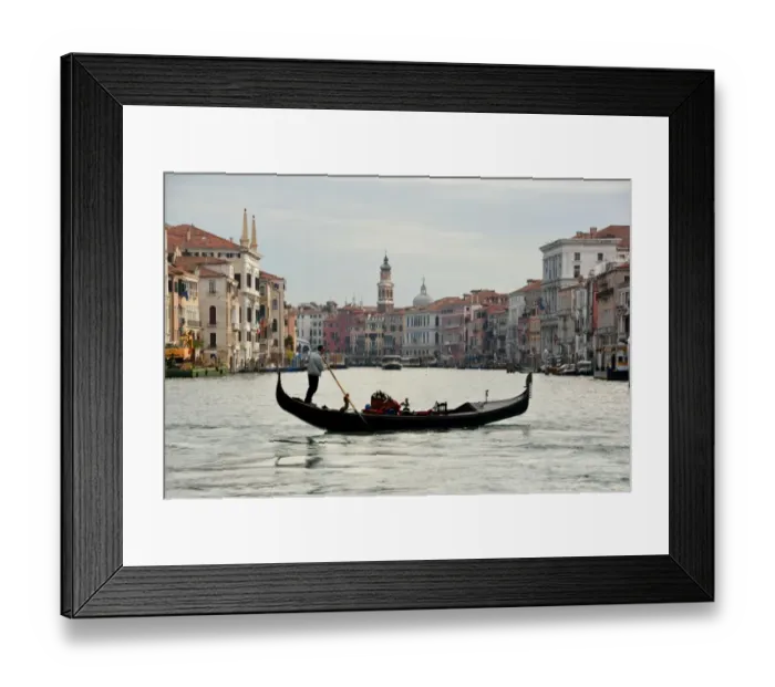 Framed Print : Gondola on the Grand Canal Framed Print : Gondola on the Grand Canal