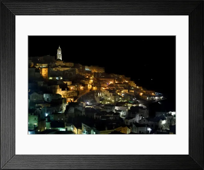 Framed Print : Matera at Night Framed Print : Matera at Night