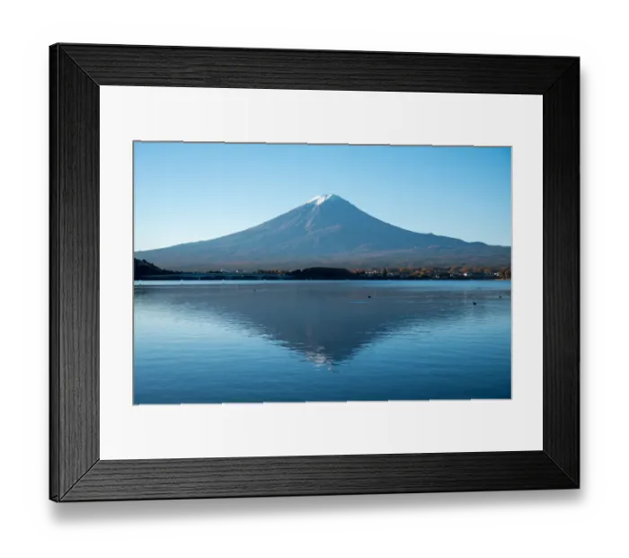 Framed Print : Mount Fuji reflected in Kawaguchi lake Framed Print : Mount Fuji reflected in Kawaguchi lake