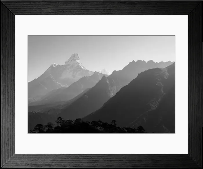 Framed Print : Ama Dablam mountain peak in the morning, Everest region Framed Print : Ama Dablam mountain peak in the morning, Everest region