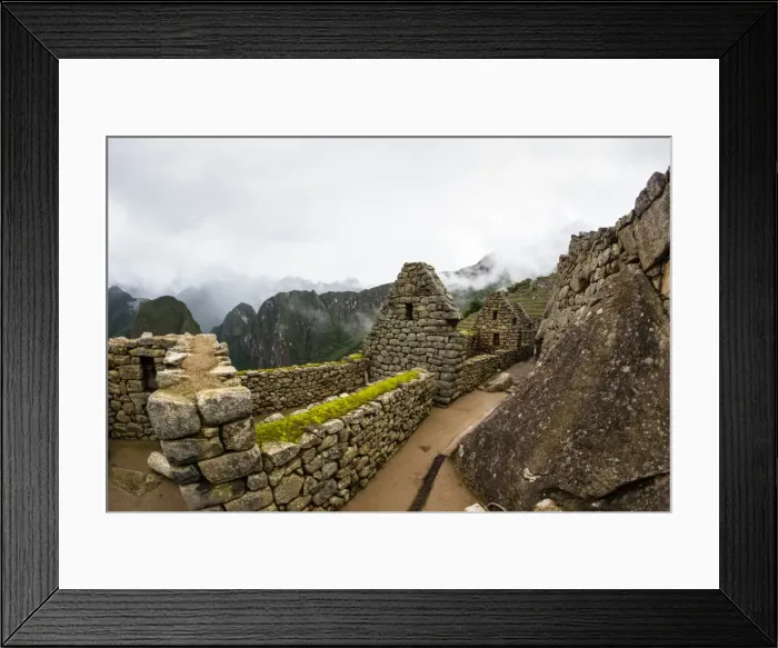 Framed Print : Archaeological ruins of Machu Picchu Framed Print : Archaeological ruins of Machu Picchu