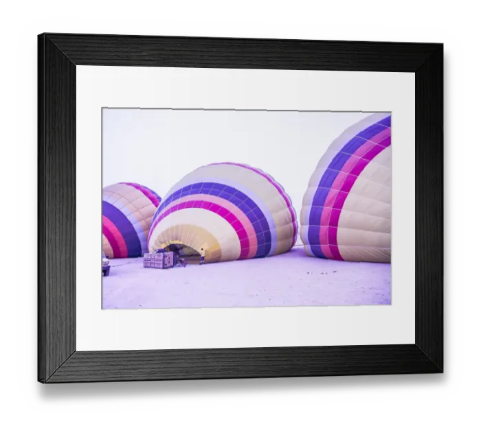 Framed Print : Hot air ballooning in the sunrise in Cappadocia Framed Print : Hot air ballooning in the sunrise in Cappadocia
