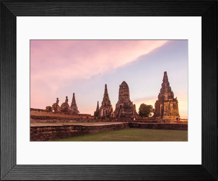 Framed Print : Suntat at Wat Chai Wattanaram Framed Print : Suntat at Wat Chai Wattanaram