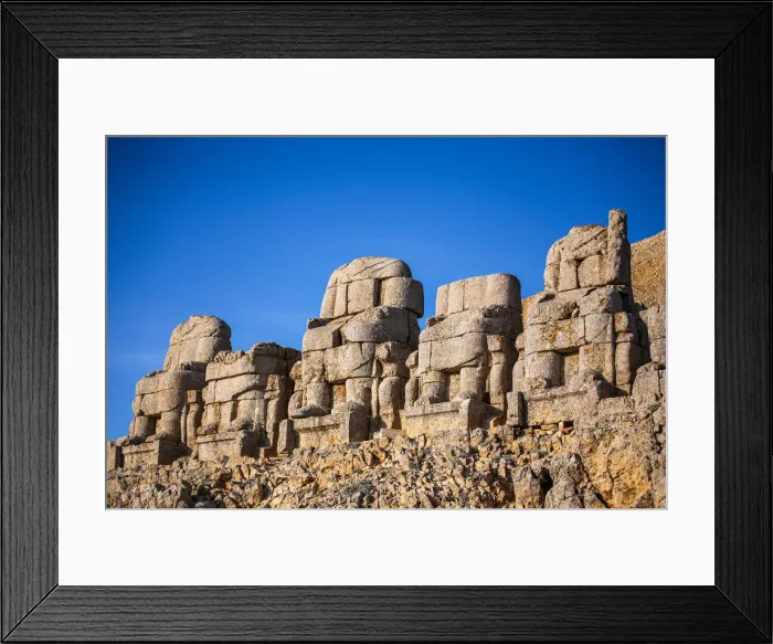 Framed Print : Stone heads at nemrut dagi, Turkey Framed Print : Stone heads at nemrut dagi, Turkey