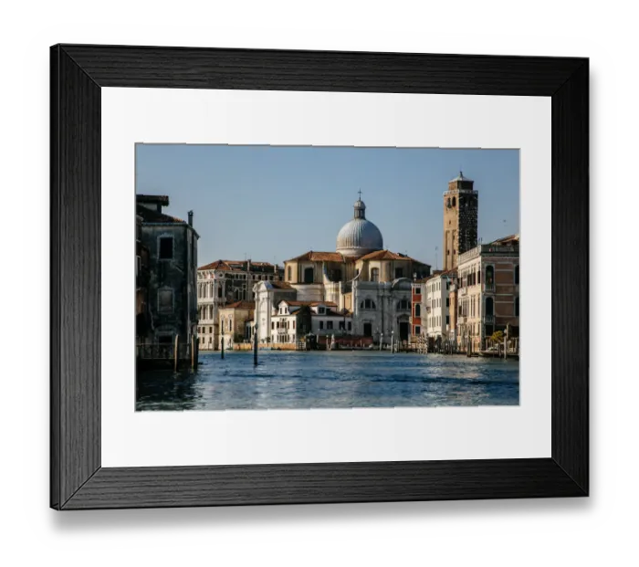 Framed Print : View in San Geremia church and suroundin townhouses by the Grand Canal in Veince, Italy Framed Print : View in San Geremia church and suroundin townhouses by the Grand Canal in Veince, Italy