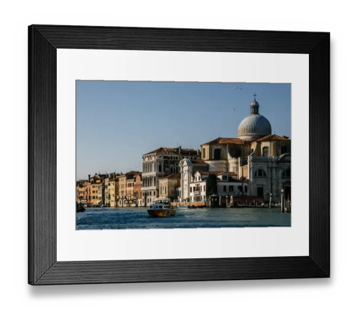 Framed Print : View in San Geremia church and suroundin townhouses by the Grand Canal in Veince, Italy Framed Print : View in San Geremia church and suroundin townhouses by the Grand Canal in Veince, Italy