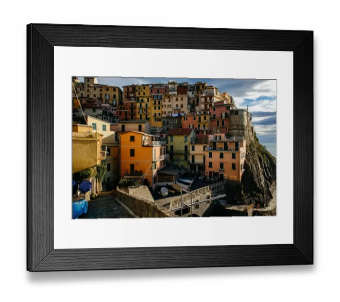 Framed Print : Colorful houses of Manarola village in Cinque Terre National Park, Liguria, Italy Framed Print : Colorful houses of Manarola village in Cinque Terre National Park, Liguria, Italy