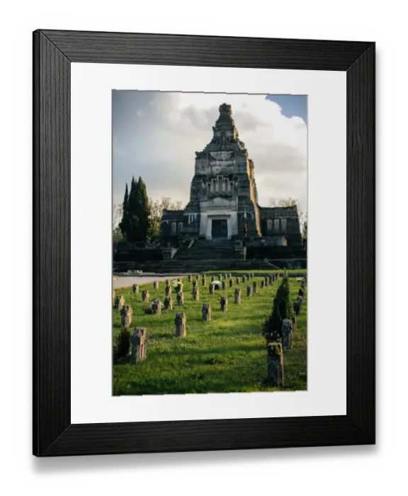 Framed Print : Mausoleum on cemetery of Crespi d Adda, UNESCO World Heritage site in Lombardy, Italy Framed Print : Mausoleum on cemetery of Crespi d Adda, UNESCO World Heritage site in Lombardy, Italy