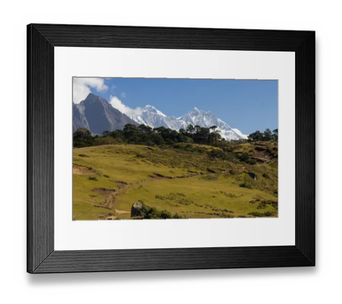 Framed Print : Trekking trail to Everest base camp, Everest region Framed Print : Trekking trail to Everest base camp, Everest region