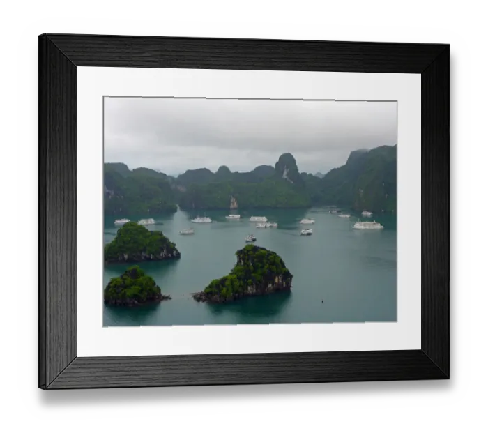 Framed Print : Cruise ships in Halong Bay, Vietnam Framed Print : Cruise ships in Halong Bay, Vietnam