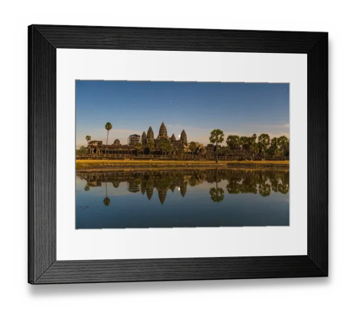 Framed Print : Angkor Wat under Moonlight