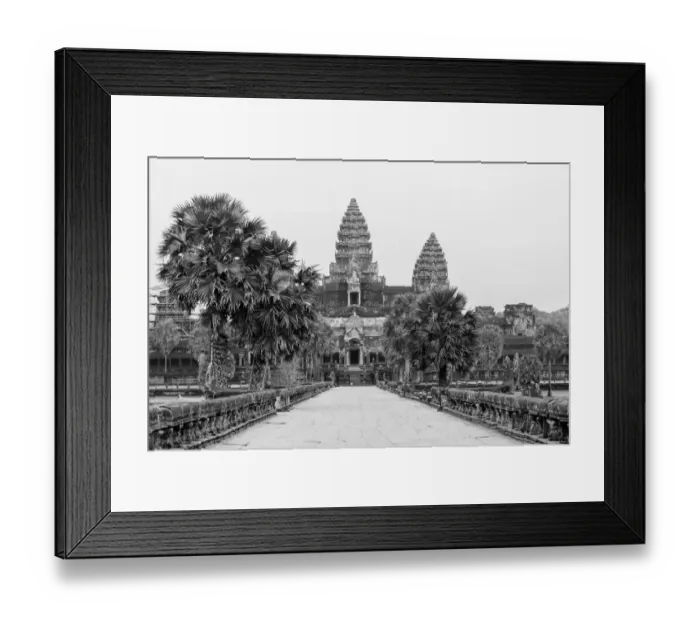Framed Print : The Angkor Wat without Tourists Framed Print : The Angkor Wat without Tourists