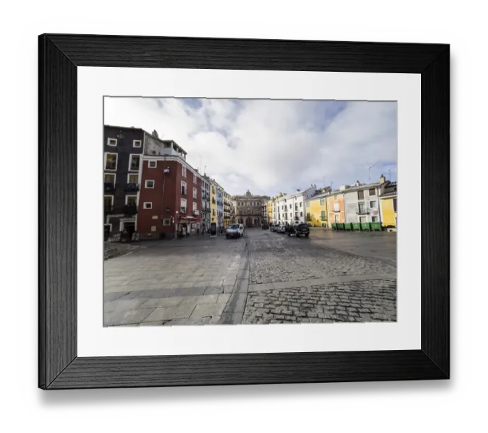 Framed Print : Cuenca is a UNESCO World Heritage site, Market Square basin your city Framed Print : Cuenca is a UNESCO World Heritage site, Market Square basin your city