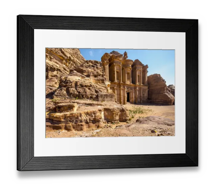Framed Print : Monastery Petra Framed Print : Monastery Petra
