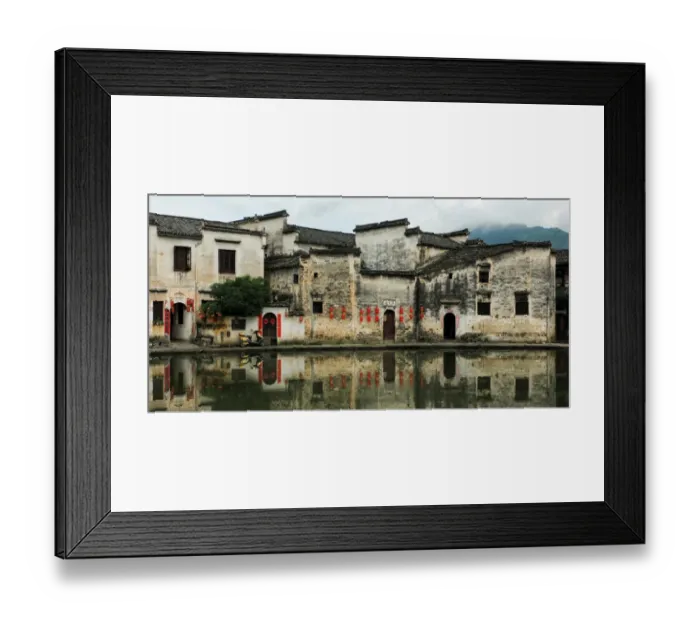 Framed Print : Traditional chinese residential architecture in Hongcun Ancient Village, Huangshan, Anhui, China Framed Print : Traditional chinese residential architecture in Hongcun Ancient Village, Huangshan, Anhui, China