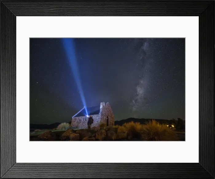 Framed Print : Milky Way rising above the Church Of Good Shepherd, Tekapo Framed Print : Milky Way rising above the Church Of Good Shepherd, Tekapo