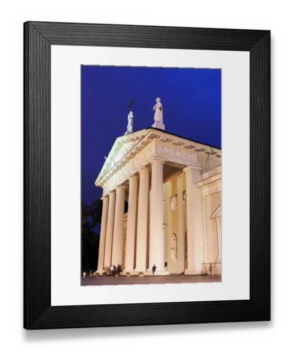 Framed Print : Vilnius Cathedral Basilica at evening Framed Print : Vilnius Cathedral Basilica at evening