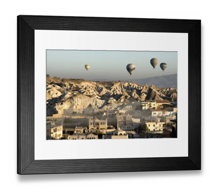 Framed Print : Early morning hot air ballons in Cappadocia Framed Print : Early morning hot air ballons in Cappadocia
