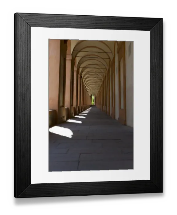 Framed Print : Archway. San Luca arcades in Bologna, Italy Framed Print : Archway. San Luca arcades in Bologna, Italy