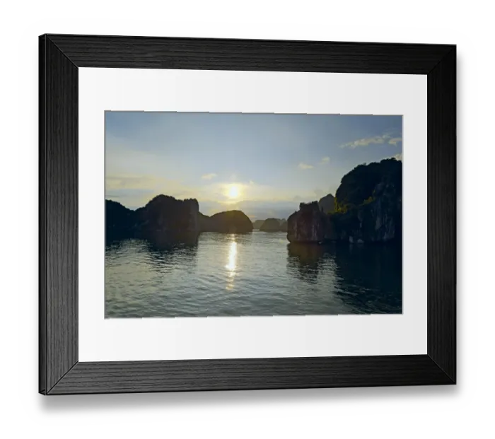Framed Print : Dramatic karst formations of Halong Bay, Vietnam Framed Print : Dramatic karst formations of Halong Bay, Vietnam