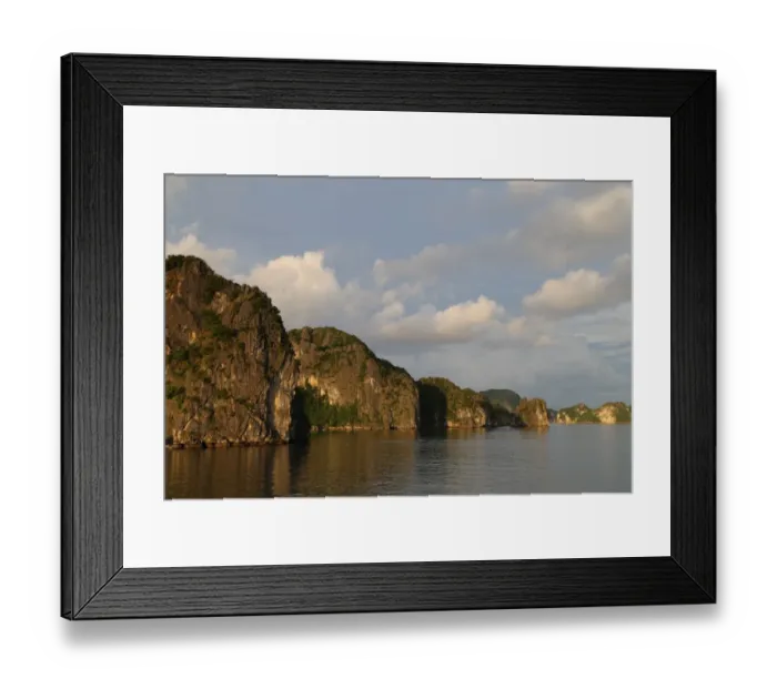 Framed Print : Dramatic karst formations of Halong Bay, Vietnam Framed Print : Dramatic karst formations of Halong Bay, Vietnam