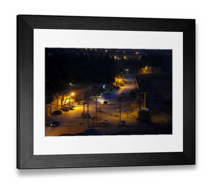 Framed Print : GhardaAOa. Night view from the historical town of GhardaAOa, Algeria Framed Print : GhardaAOa. Night view from the historical town of GhardaAOa, Algeria