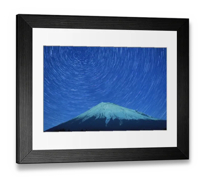 Framed Print : Stars on Mt. Fuji