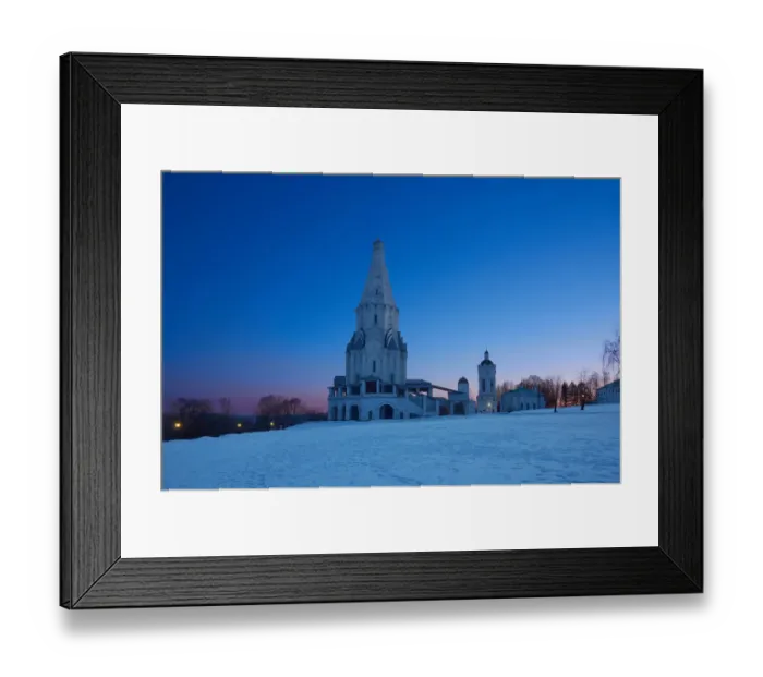 Framed Print : The Church of the Ascension in Kolomenskoye in winter Framed Print : The Church of the Ascension in Kolomenskoye in winter