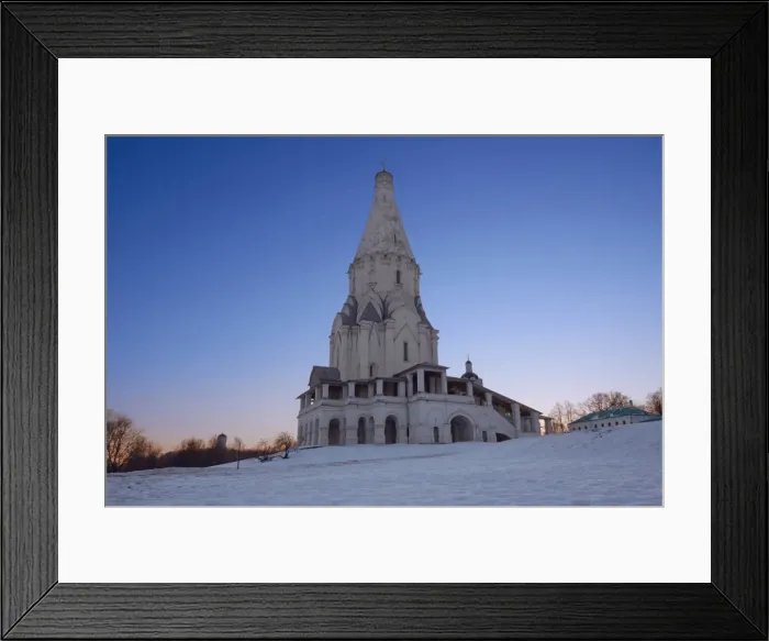 Framed Print : The Church of the Ascension in Kolomenskoye in winter Framed Print : The Church of the Ascension in Kolomenskoye in winter
