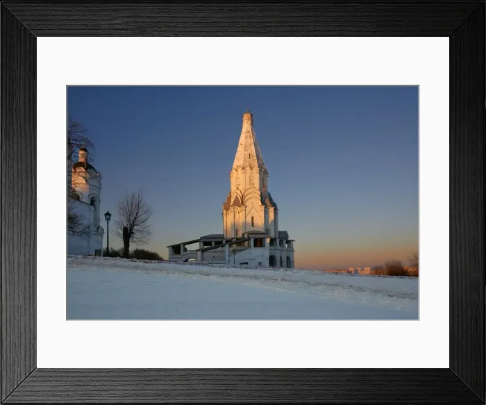 Framed Print : The Church of the Ascension in Kolomenskoye in winter Framed Print : The Church of the Ascension in Kolomenskoye in winter