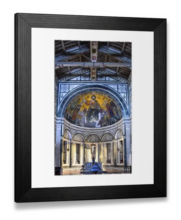 Framed Print : Basilica of San Miniato al Monte interior details in Florence, Italy, a UNESCO Heritage site Framed Print : Basilica of San Miniato al Monte interior details in Florence, Italy, a UNESCO Heritage site