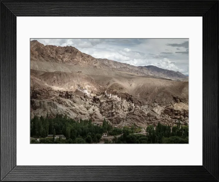 Framed Print : Landscape of Basgo Monastery Framed Print : Landscape of Basgo Monastery