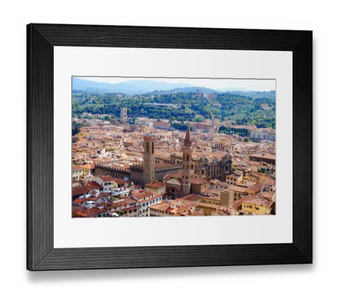 Framed Print : Overview over the Rooftops of Florence, Italy Framed Print : Overview over the Rooftops of Florence, Italy