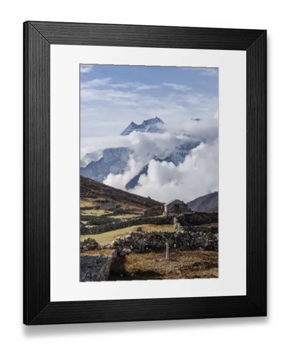 Framed Print : Lumde village in the morning Framed Print : Lumde village in the morning