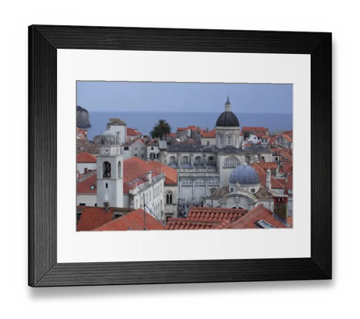 Framed Print : Looking down from the walls of Dubrovnik Framed Print : Looking down from the walls of Dubrovnik
