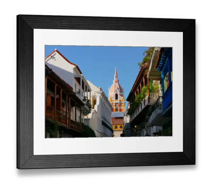 Framed Print : The historic centre of Cartagena Framed Print : The historic centre of Cartagena