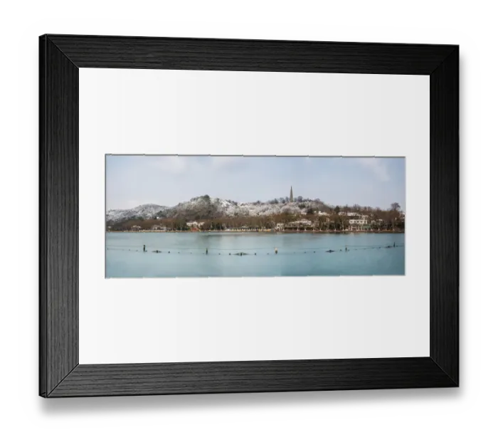 Framed Print : Baochu Pagoda and Baoshi Hill of the West Lake in snow, Hangzhou, Zhejiang, China Framed Print : Baochu Pagoda and Baoshi Hill of the West Lake in snow, Hangzhou, Zhejiang, China