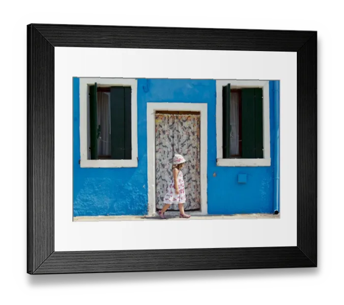 Framed Print : The house is watching her Framed Print : The house is watching her