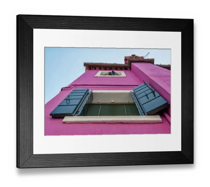 Framed Print : Open perspective Burano Framed Print : Open perspective Burano