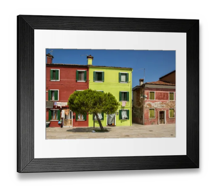 Framed Print : Old and new Burano
