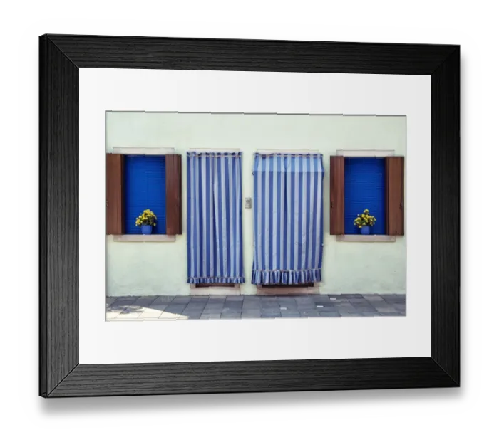 Framed Print : Blue morning in Burano
