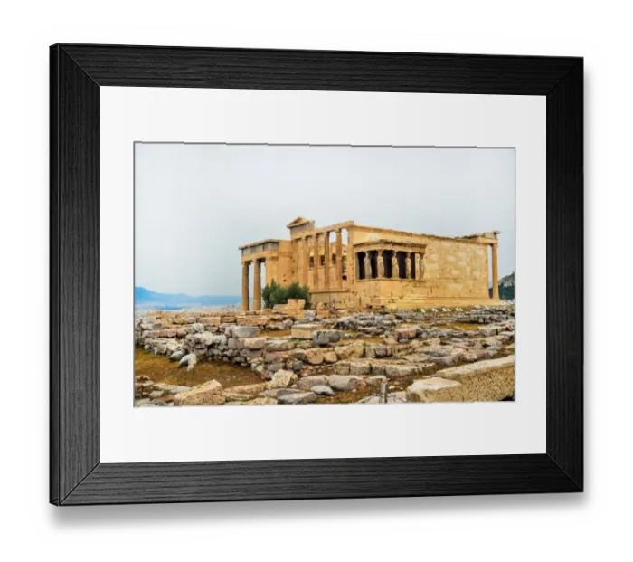 Framed Print : The Erectheion in Akropolis, Greece Framed Print : The Erectheion in Akropolis, Greece