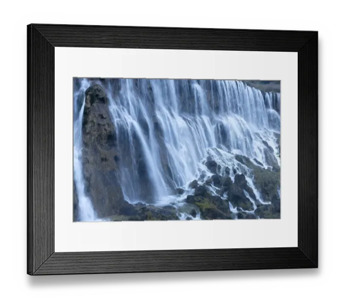 Framed Print : Jiuzhaigou NP - Nuorilang waterfall Framed Print : Jiuzhaigou NP - Nuorilang waterfall