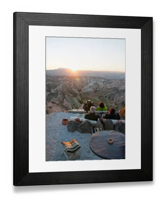Framed Print : Admiring the sunset over Red Valley
