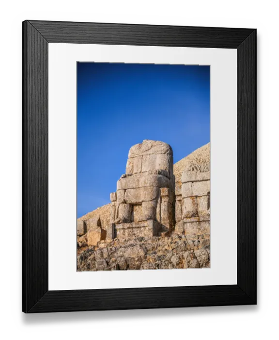 Framed Print : Stone heads at nemrut dagi, Turkey Framed Print : Stone heads at nemrut dagi, Turkey