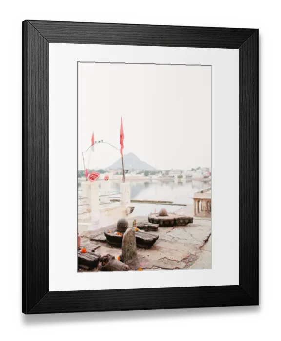 Framed Print : Pushkar lake and shrine, Rajasthan India Framed Print : Pushkar lake and shrine, Rajasthan India