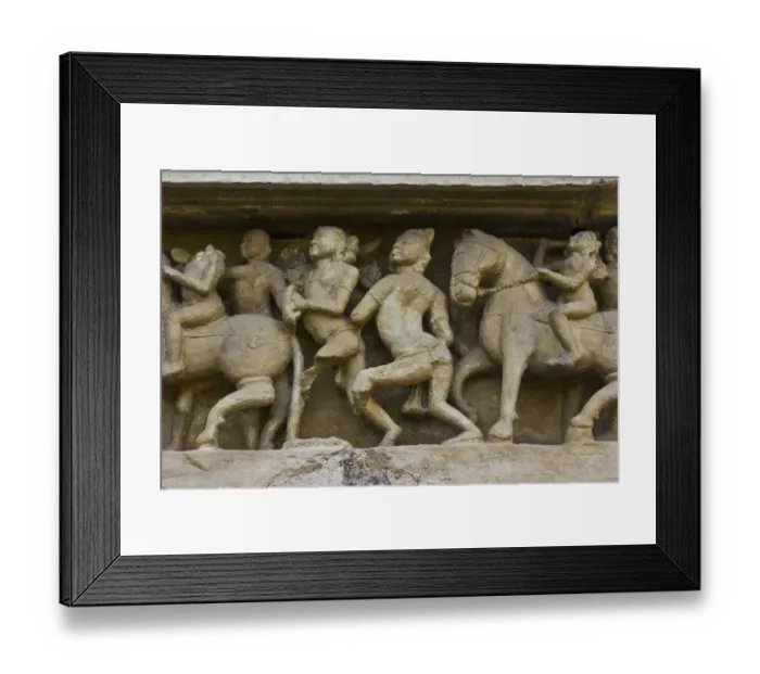 Framed Print : Artistic sculptures of Khajuraho Temples, Chhatarpur District, Madhya Pradesh, India Framed Print : Artistic sculptures of Khajuraho Temples, Chhatarpur District, Madhya Pradesh, India