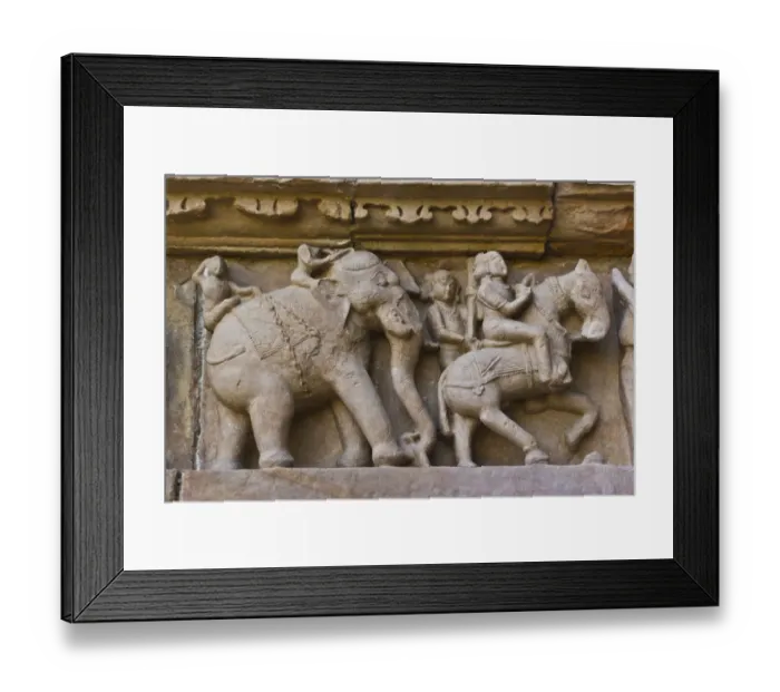Framed Print : Artistic sculptures of Khajuraho Temples, Chhatarpur District, Madhya Pradesh, India Framed Print : Artistic sculptures of Khajuraho Temples, Chhatarpur District, Madhya Pradesh, India