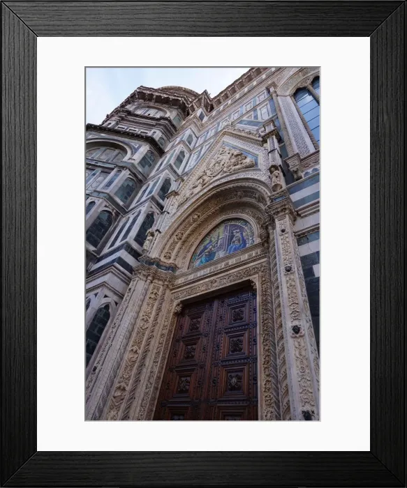 Framed Print : Side Entrance to the Dome of the Cathedral, Florence, Italy Framed Print : Side Entrance to the Dome of the Cathedral, Florence, Italy