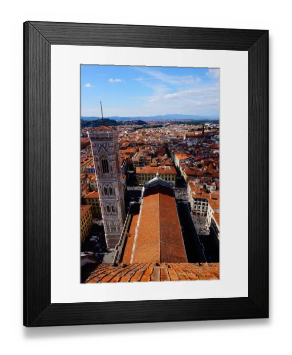 Framed Print : Rooftop of the Cathedral of Florence and Surroundings, Florence, Italy Framed Print : Rooftop of the Cathedral of Florence and Surroundings, Florence, Italy